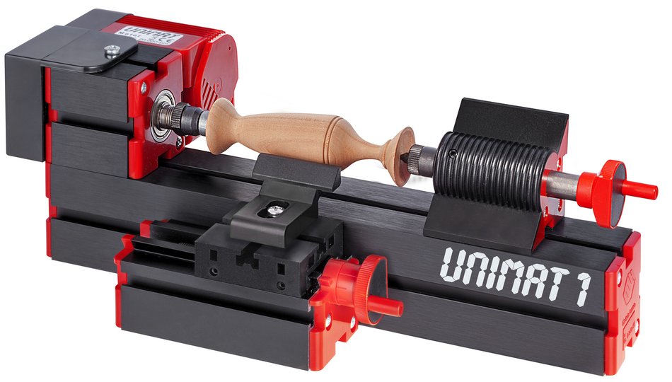[Translate to English:] UNIMAT 1 Drechselbank mit Schlitten