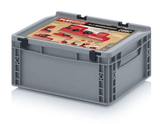 playmake transportation box made out of sturdy plastic